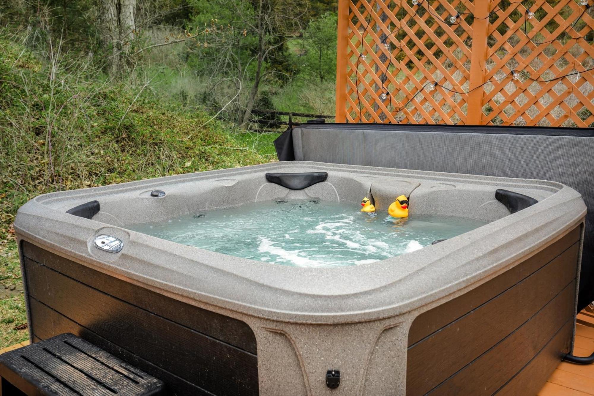 Creekside Cabin W Hot Tub, Fire Pit, Grill, Wifi! Basye المظهر الخارجي الصورة